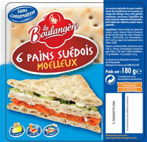 Pain suedois 180 g la boulangere