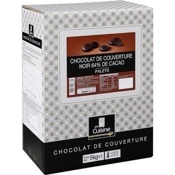 Palets chocolat noir 64 de cacao chocolat de couverture 5 kg