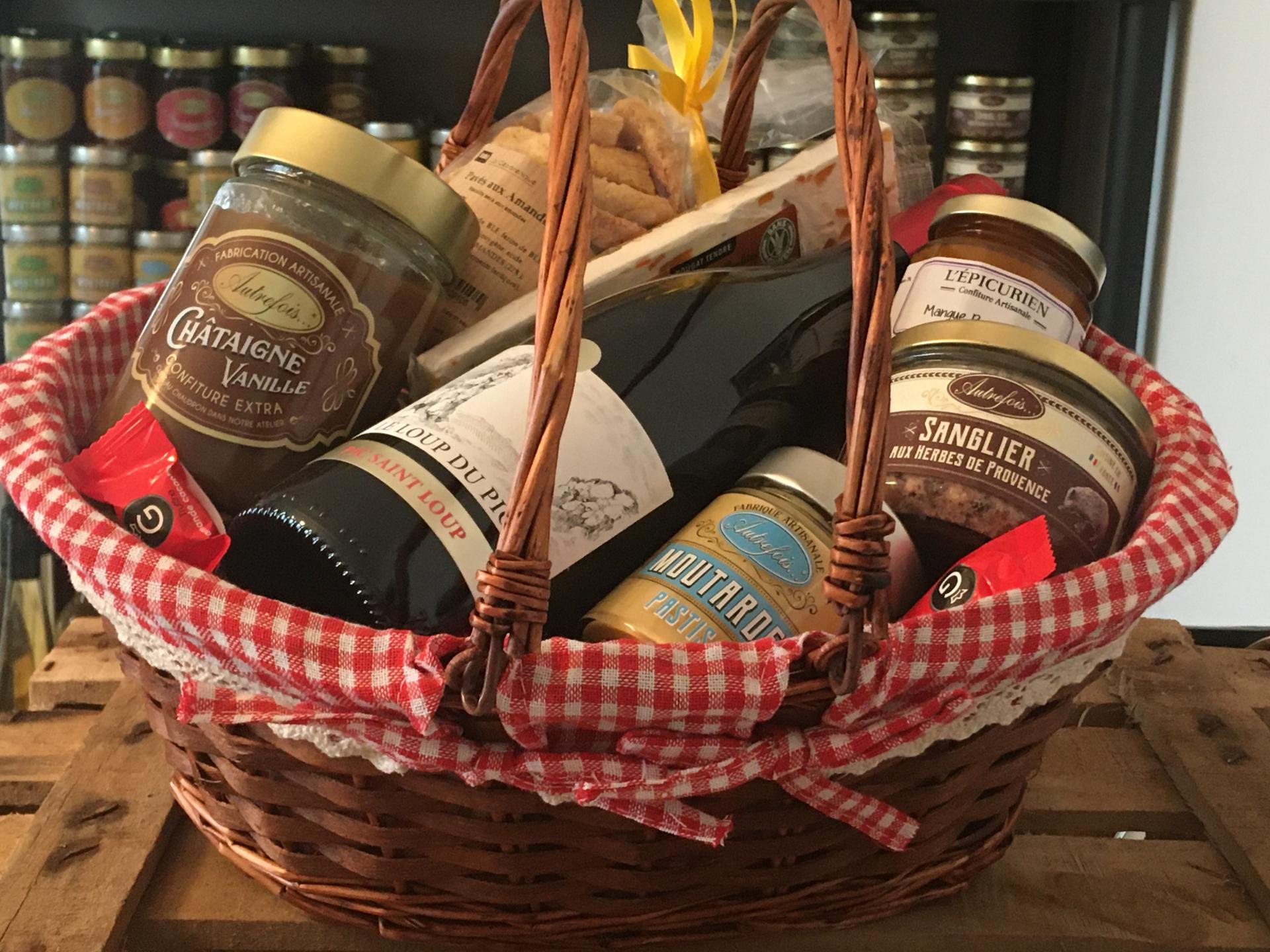Panier de produits du terroir cadeau gourmand delices du sud
