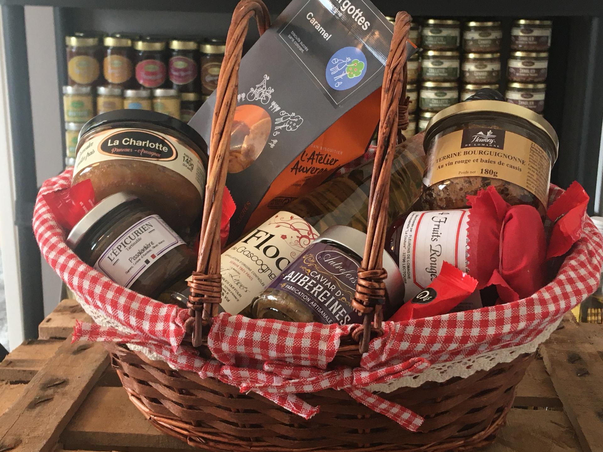 Panier de produits du terroir cadeau gourmand pur delice