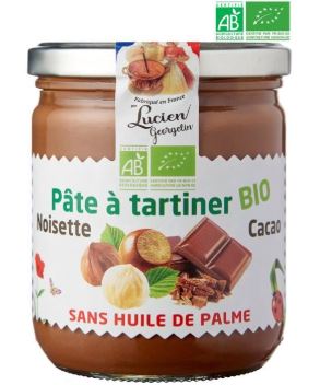Pate a tartiner noisettes cacao bio 150g georgelin