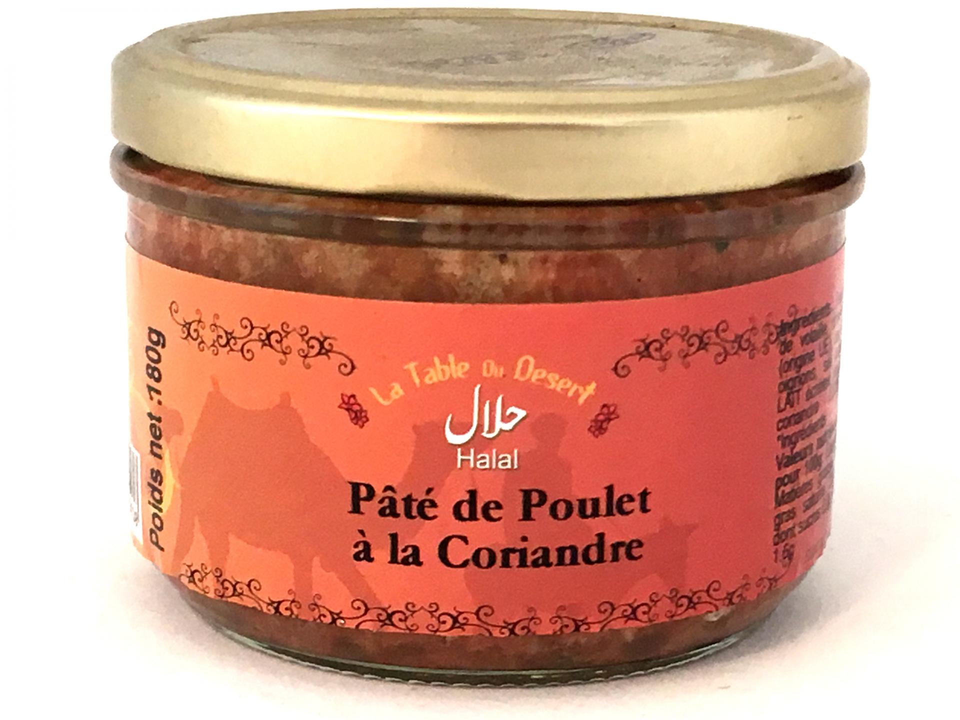 Pate de poulet a la coriandre halal 180g 1