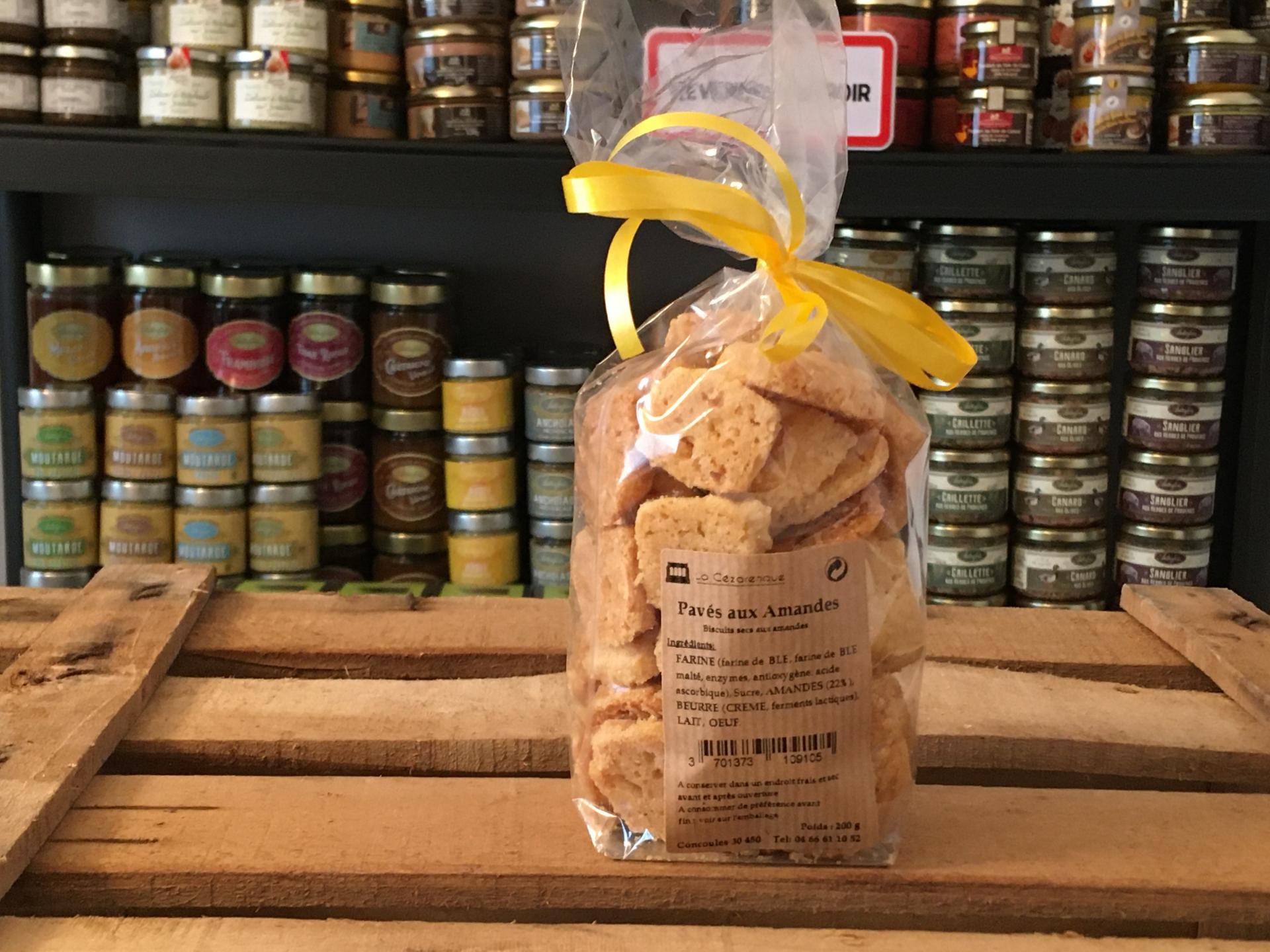 Paves aux amandes 200g esat la cezarenque en cevennes concoules