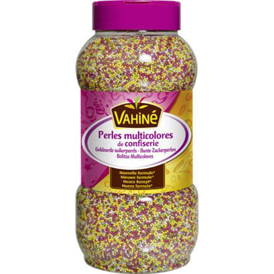 Perles multicolores en sucre (colorants naturels) - 80 g