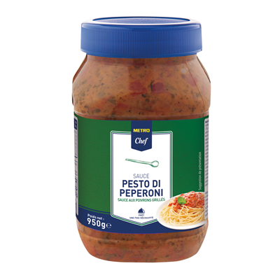 Pesto aux poivrons grilles 950 g metro chef