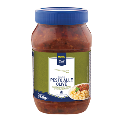 Pesto olives vertes et noires 950 g metro chef