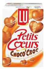 Petits coeurs feuilletes choco croc 6 x 90 g pour professionnels