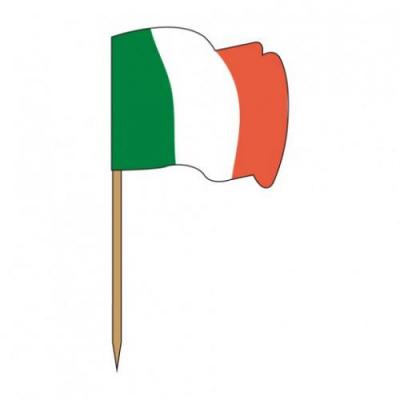 Pique drapeau en bois italie pack de 144 unites