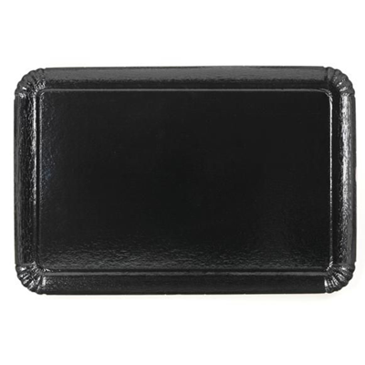 Plateau jetable noir 28 x 42 cm (vendu par 25)