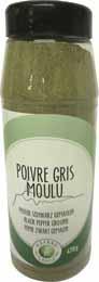 Poivre gris moulu 470 g saisse