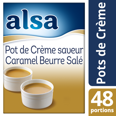 Pot de creme saveur caramel beurre sale 720 g 48 portions alsa