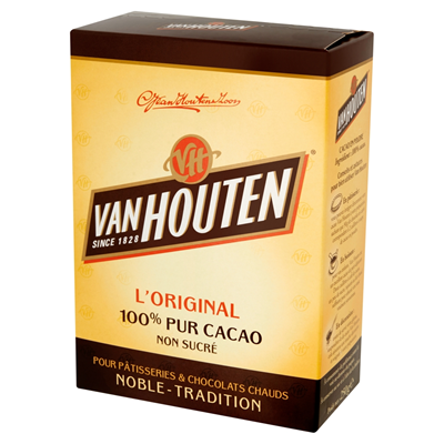 Poudre de cacao non sucre 250 g van houten