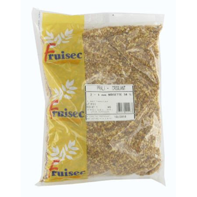 Praline noisettes en grains 2 4 mm 1 kg fruisec