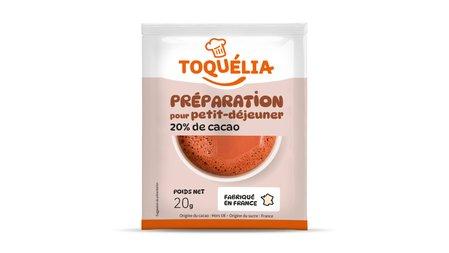 Preparation en poudre pour boisson au cacao en sachet 20 g toquelia 20 de cacao