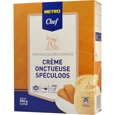 Preparation pour creme oncteuse aux speculoos 580 g metro chef