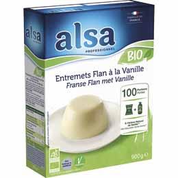Preparation pour flan vanille bio 900 g 100 r alsa