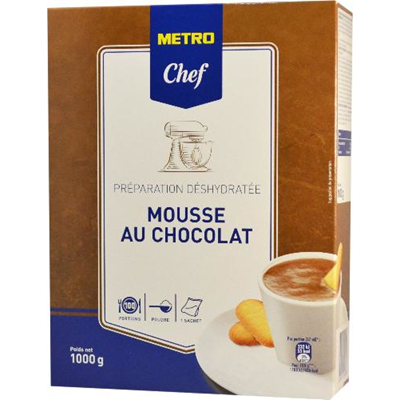 Preparation pour mousse au chocolat 1 kg metro chef