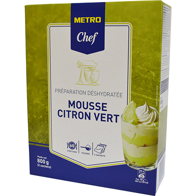 Preparation pour mousse au citron vert 800 g metro chef