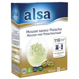 Preparation pour mousse pistache 2 x 400g alsa
