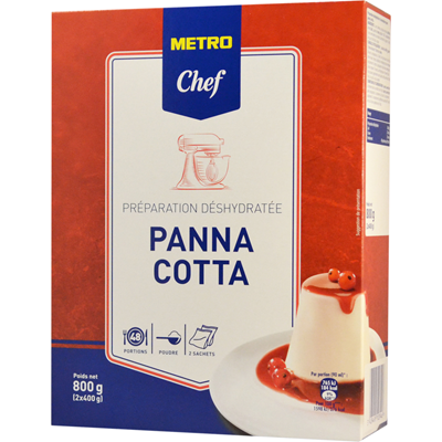 Preparation pour panna cotta 800 g metro chef