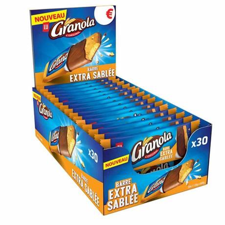 Presentoirs barre granola 30 x 28 g pour bureau