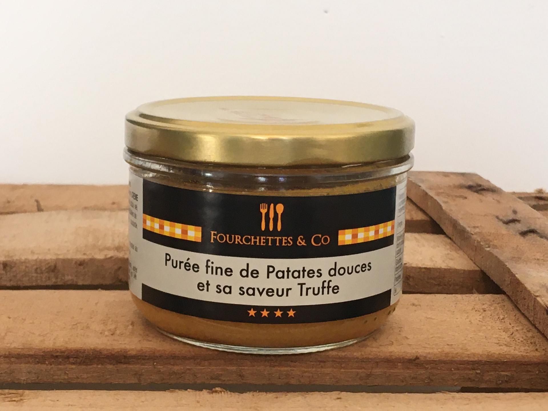 Puree fine de patates douces et sa saveur truffe 180g bocal