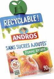 Puree pomme sans sucre ajoute gourde hve 90g x24