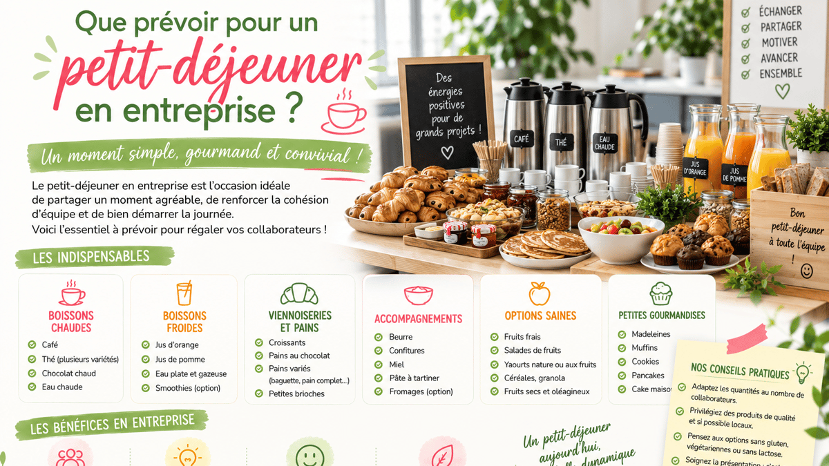 Que prevoir pour un petit dejeuner en entreprise
