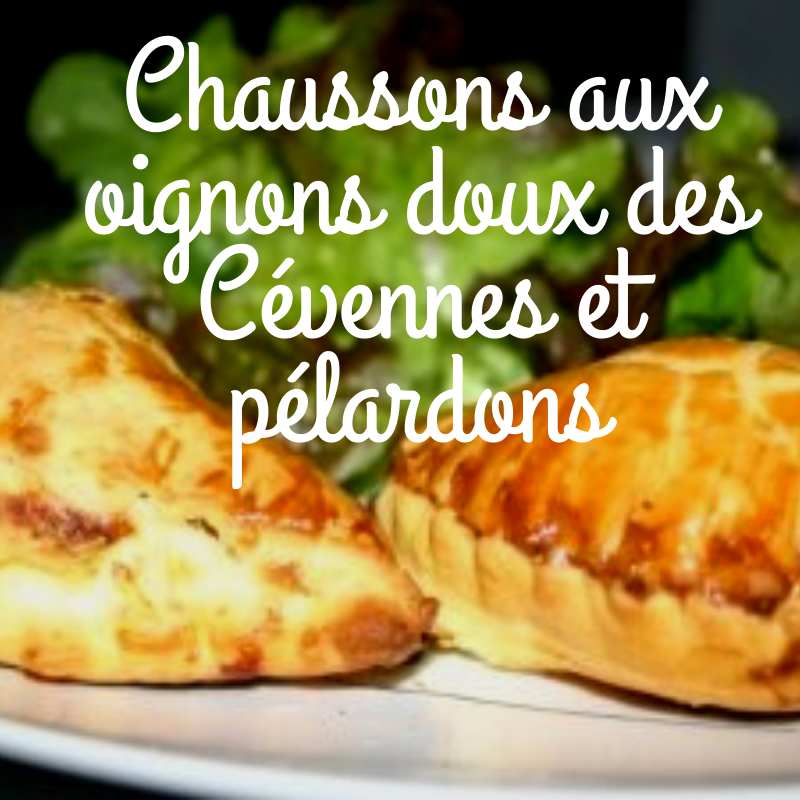 Recette chaussons aux oignons doux des cevennes et pelardons