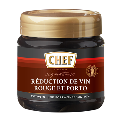 Reduction de vin rouge et porto pot 450 g chef