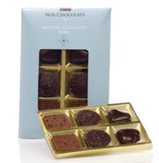 Reglette 6 chocolats guinguet assortis 40g