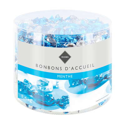 Rioba bonbons d accueil a la menthe x 420 pcs 1 4 kg