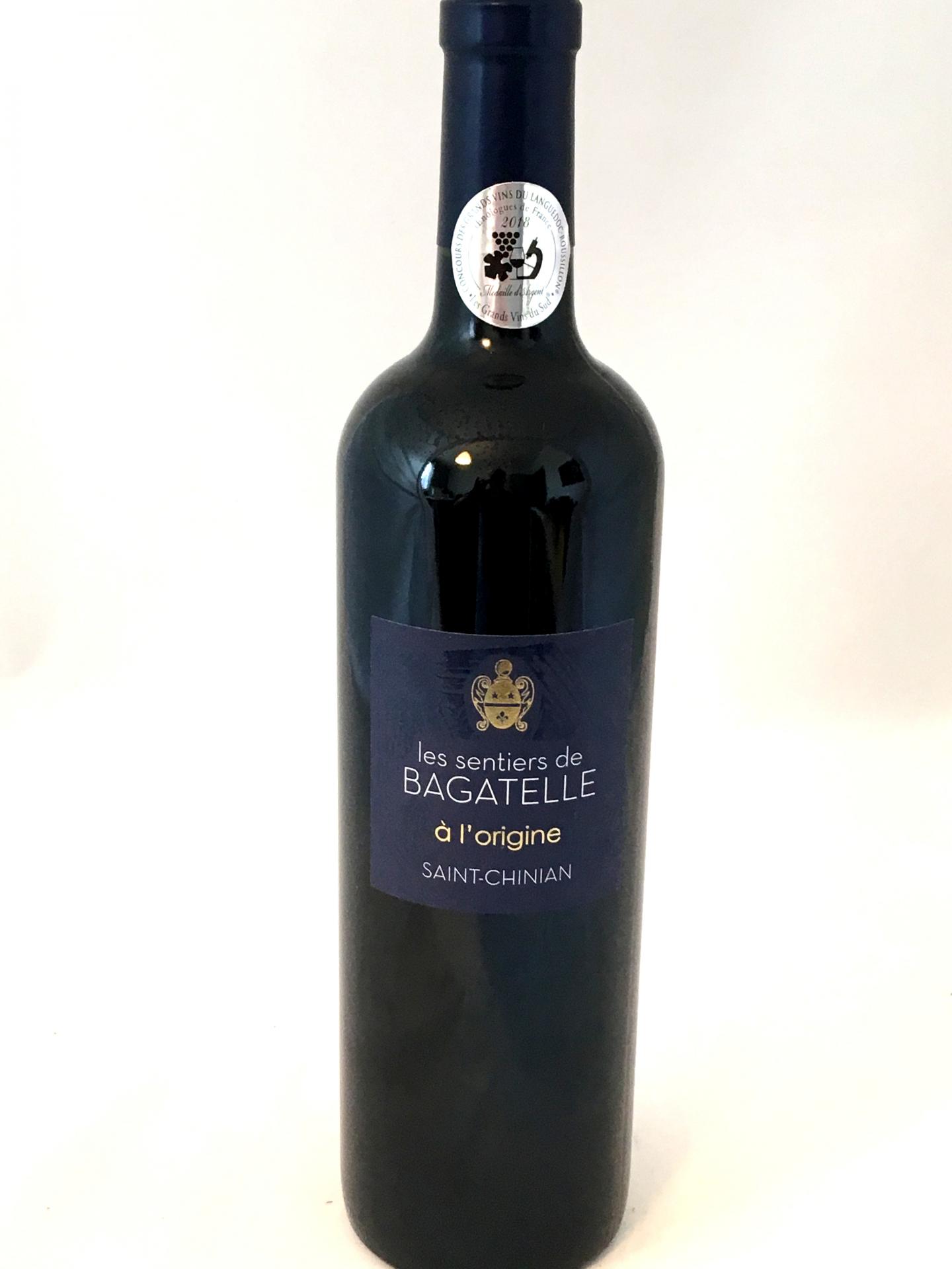 Saint chinian clos bagatelle a l origine aop 2017 2018 75cl rouge
