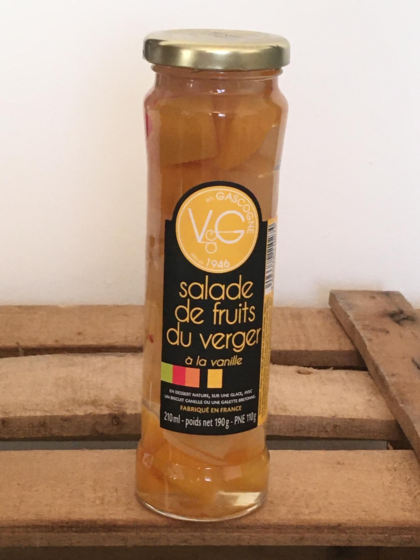 Salade de fruits du verger a la vanille 210ml bocal