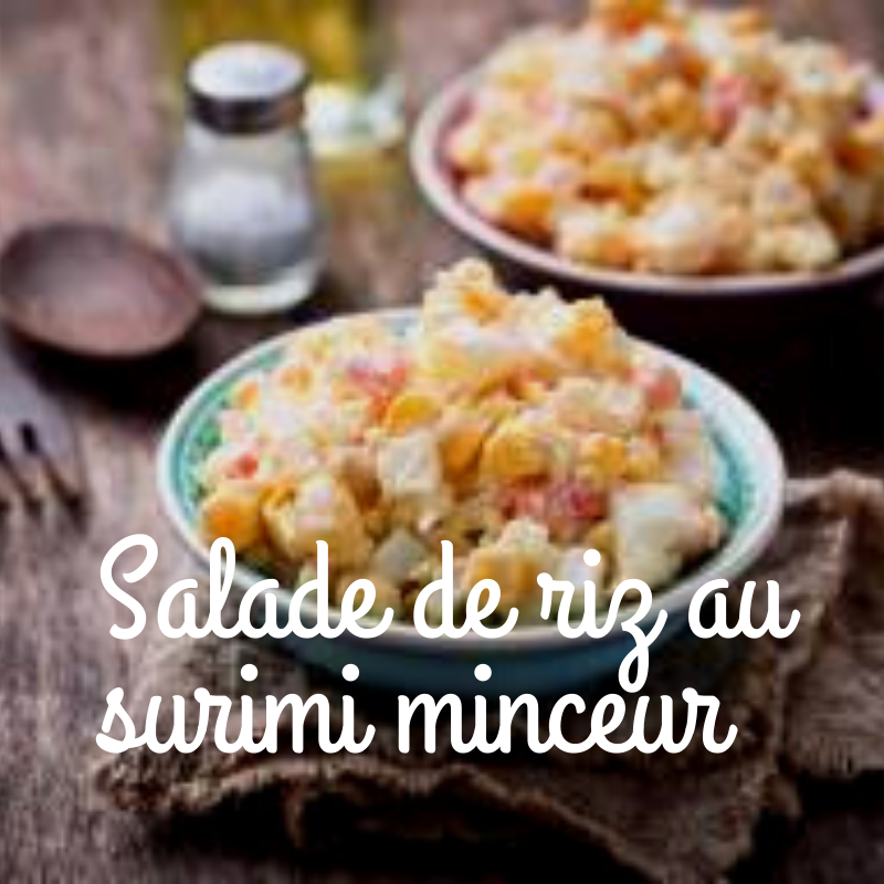 Salade de riz au surimi minceur