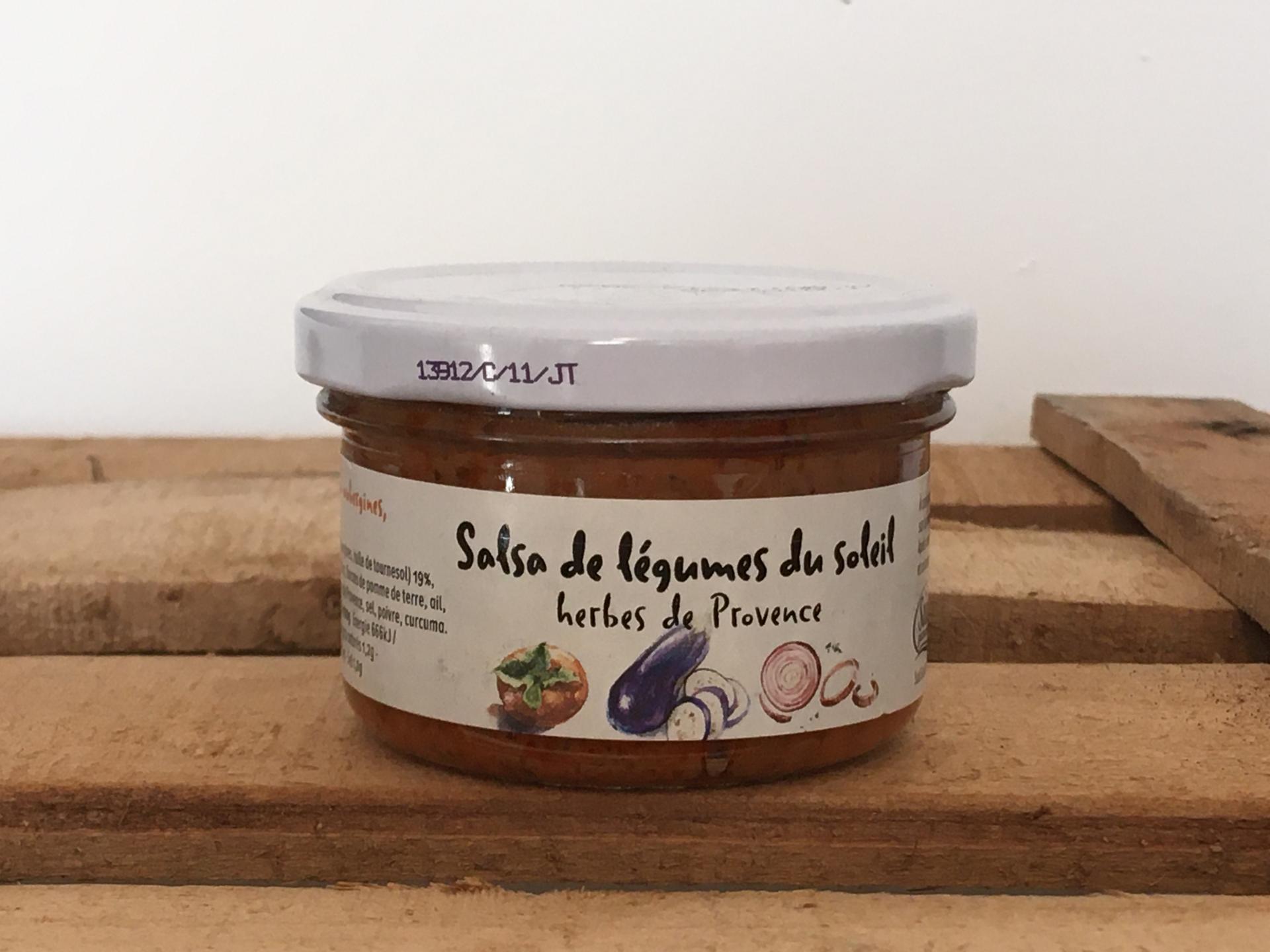 Salsa de legumes du soleil aux herbes de provence 90g bocal