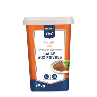 Sauce aux poivres 6 l 390 g metro chef 1