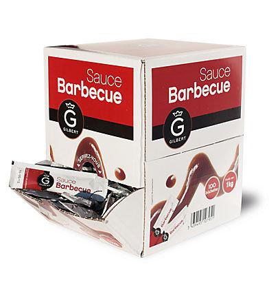 Sauce barbecue en dosette 100 x 10 g gilbert stick a l unite dosette individuelle