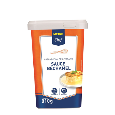 Sauce bechamel 9 5 l 810 g metro chef 1