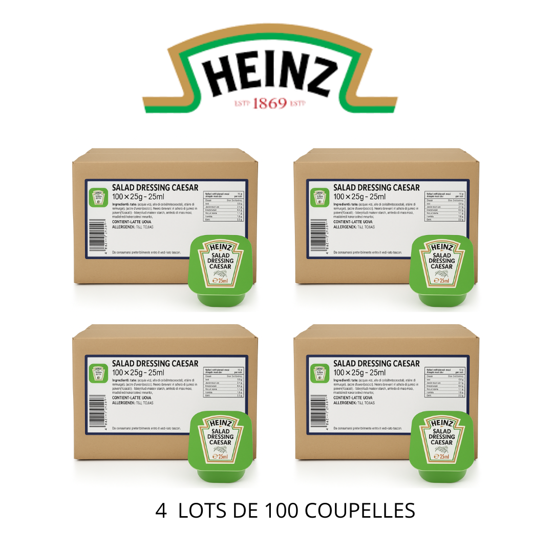 Sauce caesar heinz en coupelle 25g gros volume