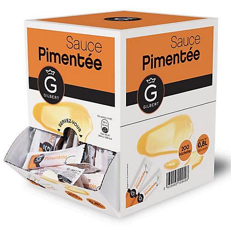Sauce pimentee 200 dosettes x 4 ml gilbert stick a l unite dosette individuelle