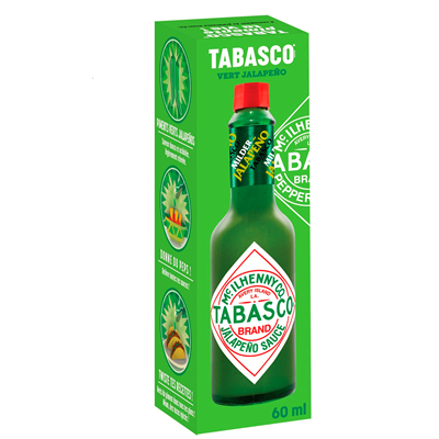Sauce piquante au piment vert Jalapeno flacon 60 ml Tabasco