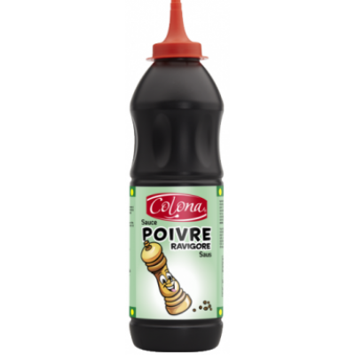 Sauce poivre ravigore flacon souple 900 ml 850 g colona