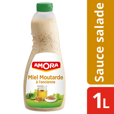 Sauce salade miel et moutarde a l ancienne 1 l amora 1