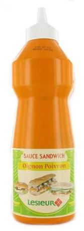 Sauce sandwich oignon poivron 950 ml lesieur pour professionnels