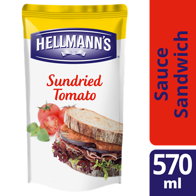 Sauce sandwich tomates sechees et basilic 570 ml hellmann s