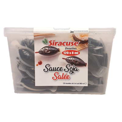 Sauce soja salee 120 dosettes x 8 ml siracuse