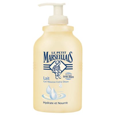 Savon liquide extra doux lait 300 ml le petit marseillais