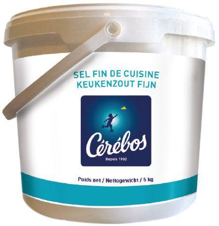 Sel fin 5 kg cerebos pour professionnels