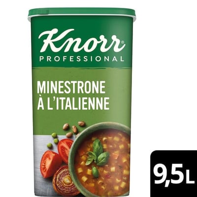 Soupe minestrone huile d olive 1 045 kg 9 5l 38r knorr